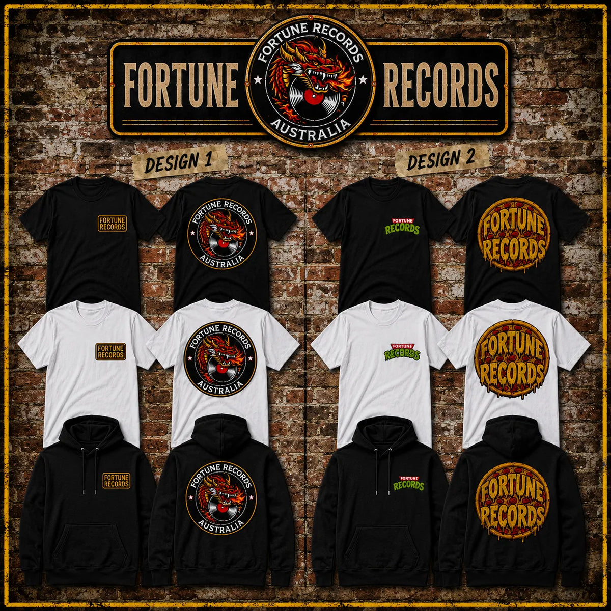 Fortune Records Pizza Hoodie