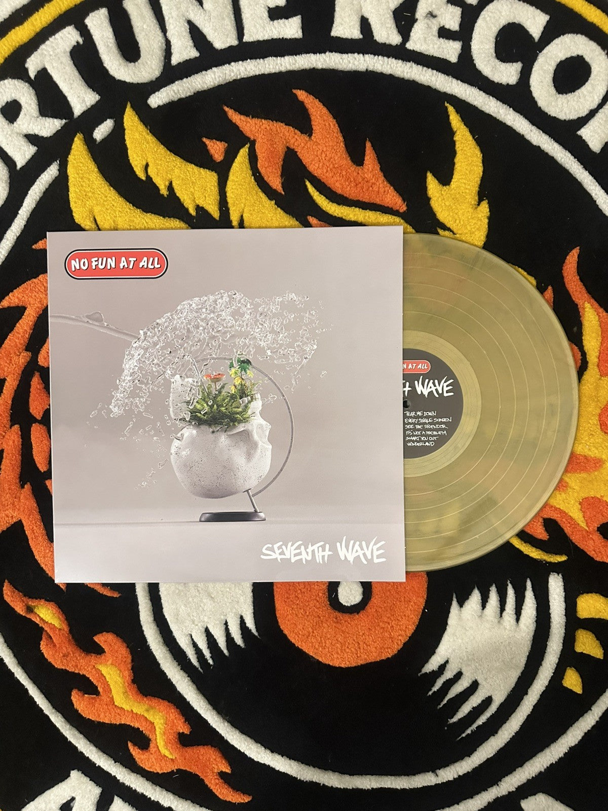 No Fun At All Seventh Wave GOLD Vinyl Lp