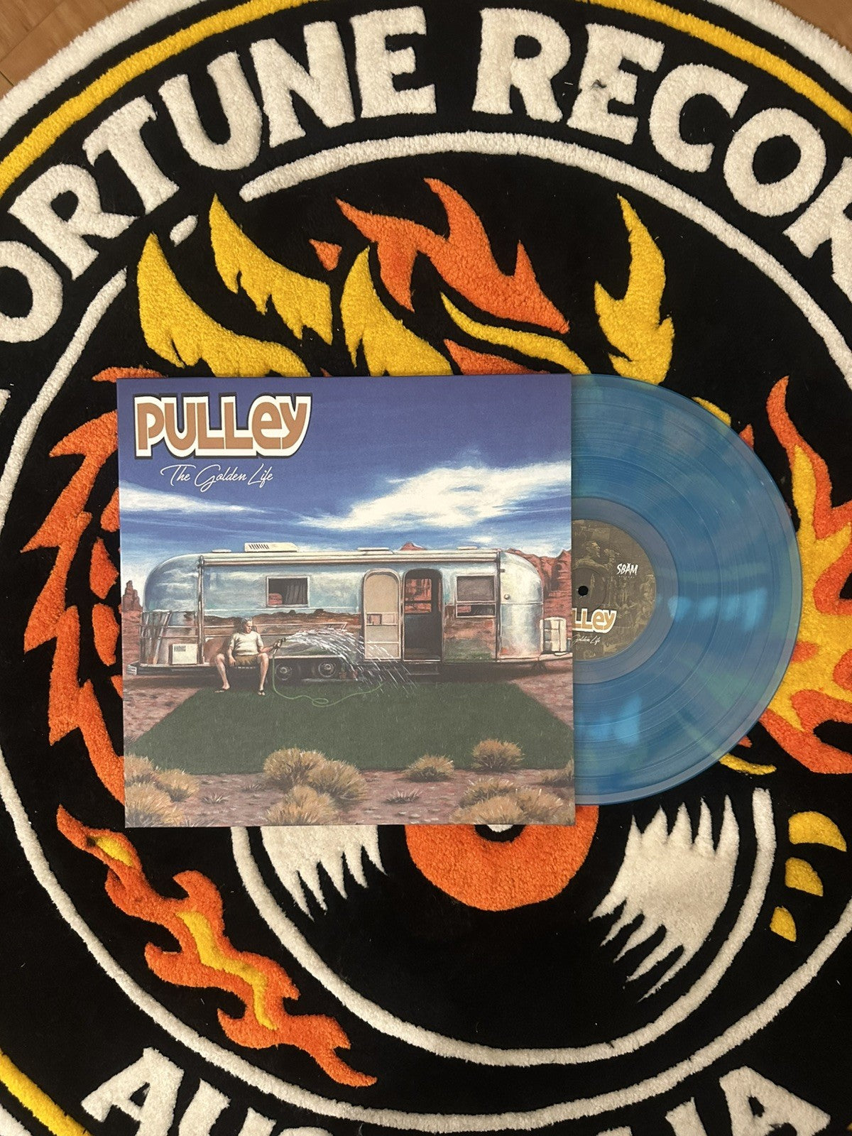 PULLEY - The Golden Life - LP VINYL - BLUE SMOKE COLOURED
