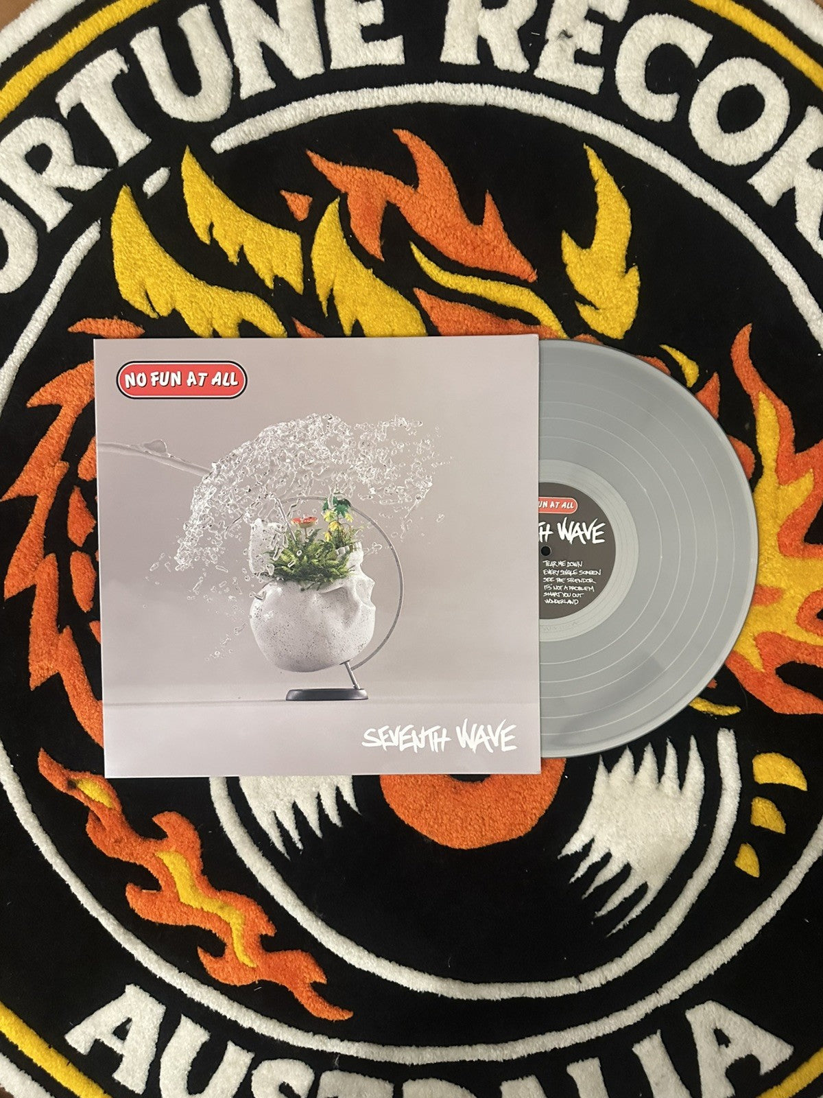No Fun At All Seventh Wave SILVER Vinyl Lp